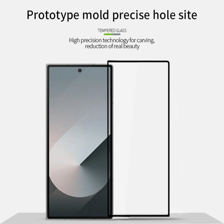 For Galaxy Z Fold6 Outer Screen PINWUYO 9H 2.5D Full Screen Tempered Glass Film - Black
