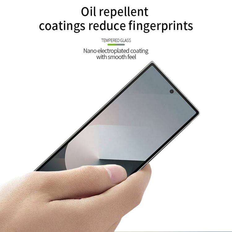 For Galaxy Z Fold6 Outer Screen PINWUYO 9H 2.5D Full Screen Tempered Glass Film - Black