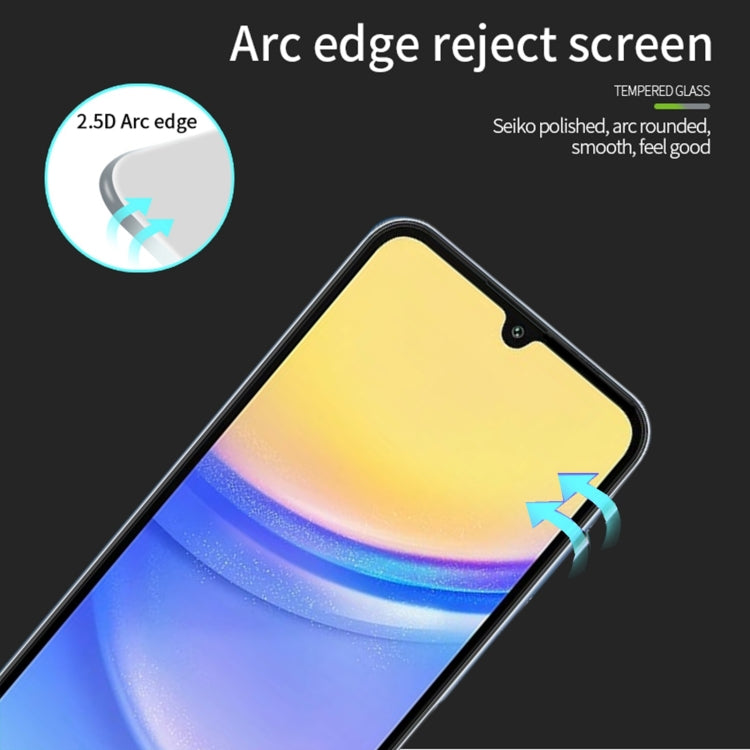 For Galaxy A16 5G PINWUYO 9H 2.5D Full Screen Tempered Glass Film - Black