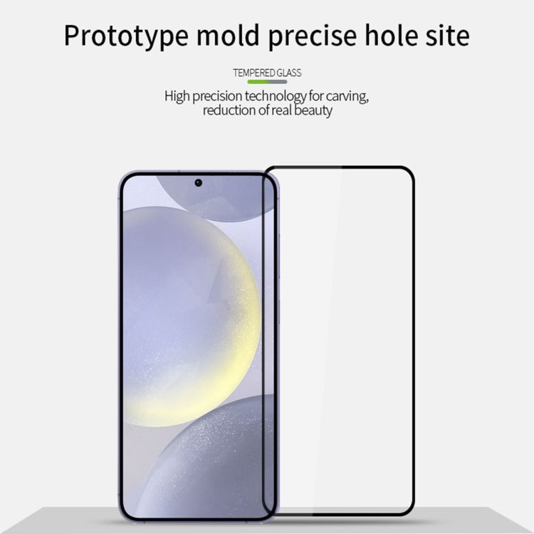 For Galaxy S25 5G PINWUYO 9H 2.5D Full Screen Tempered Glass Film - Black