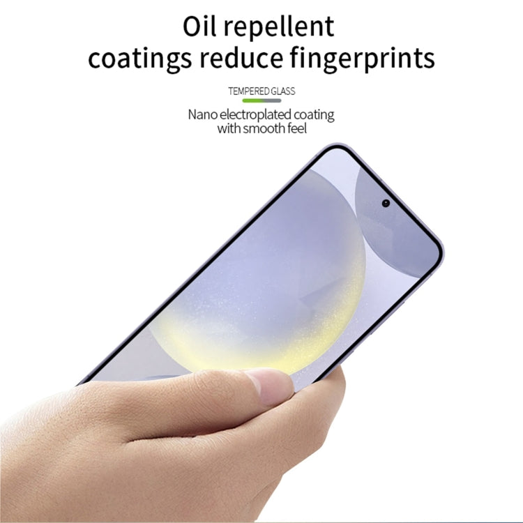 For Galaxy S25 5G PINWUYO 9H 2.5D Full Screen Tempered Glass Film - Black