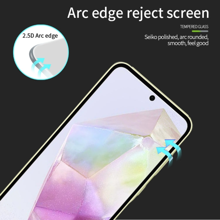 For Galaxy A36 / A56 PINWUYO 9H 2.5D Full Screen Tempered Glass Film - Black