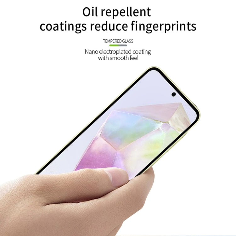 For Galaxy A36 / A56 PINWUYO 9H 2.5D Full Screen Tempered Glass Film - Black