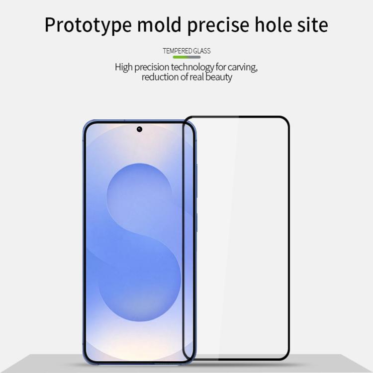 For Galaxy S25 Edge 5G PINWUYO 9H 2.5D Full Screen Tempered Glass Film - Black