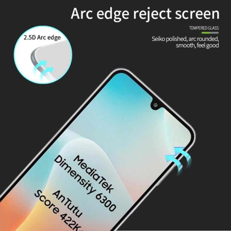 For Galaxy M16 5G PINWUYO 9H 2.5D Full Screen Tempered Glass Film - Black