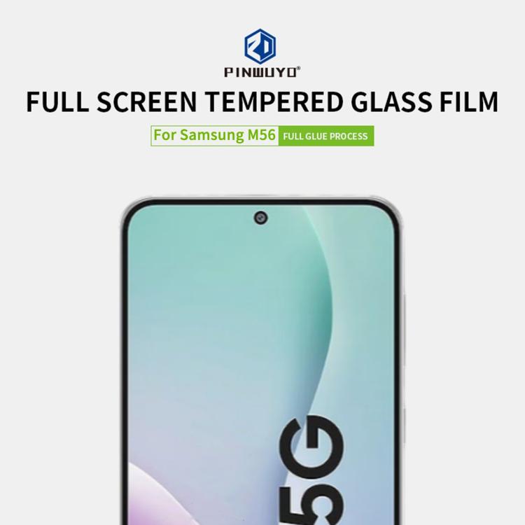 For Galaxy M56 PINWUYO 9H 2.5D Full Screen Tempered Glass Film - Black