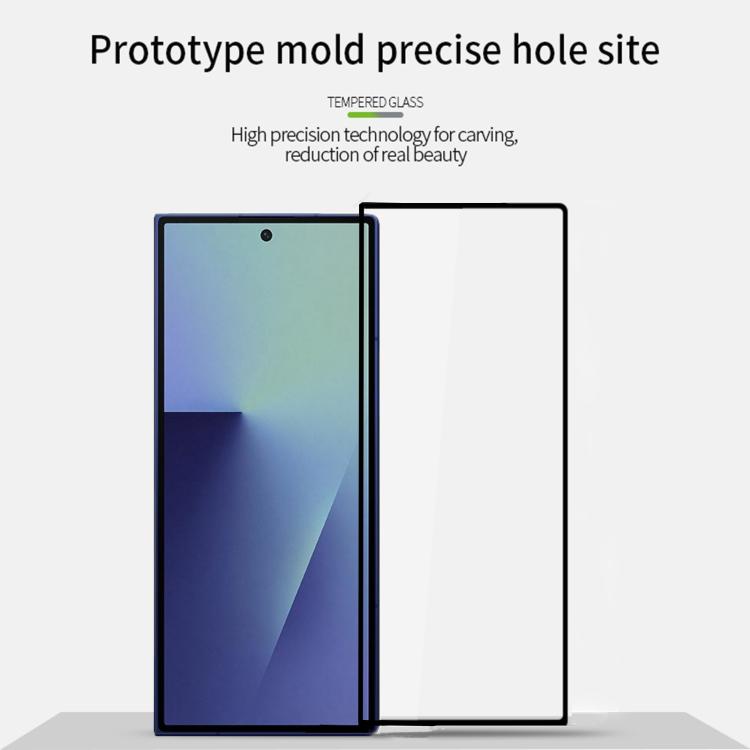 For Galaxy Z Fold7 Outer Screen PINWUYO 9H 2.5D Full Screen Tempered Glass Film - Black