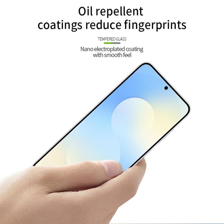 For Galaxy S25 FE 5G PINWUYO 9H 2.5D Full Screen Tempered Glass Film - Black