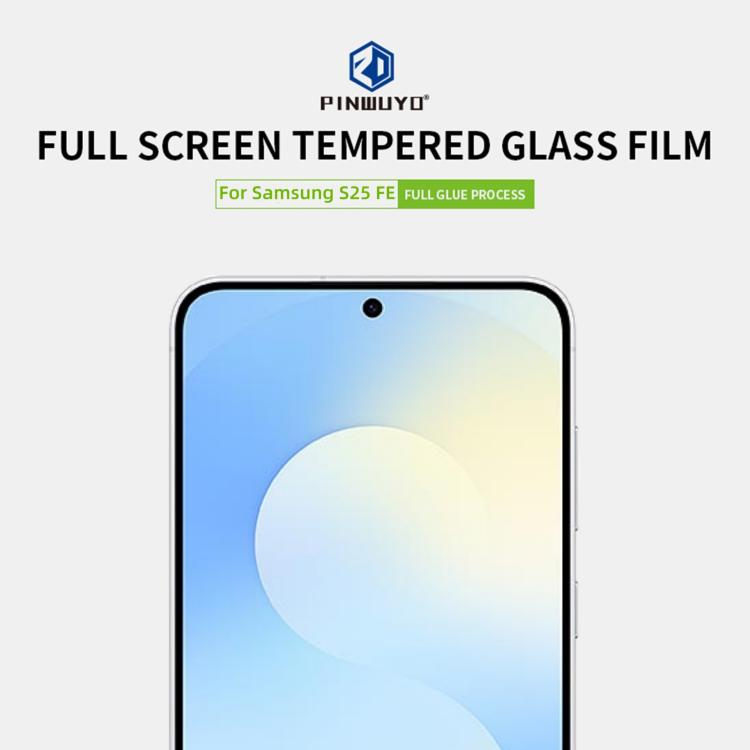 For Galaxy S25 FE 5G PINWUYO 9H 2.5D Full Screen Tempered Glass Film - Black