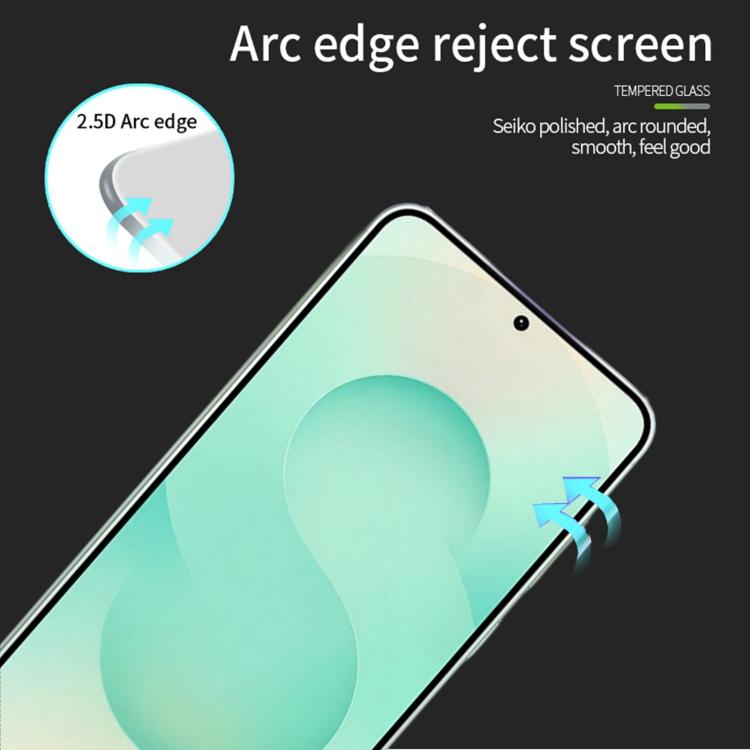For Galaxy S26+ 5G Unlock PINWUYO 9H 2.5D Full Screen Tempered Glass Film - Black