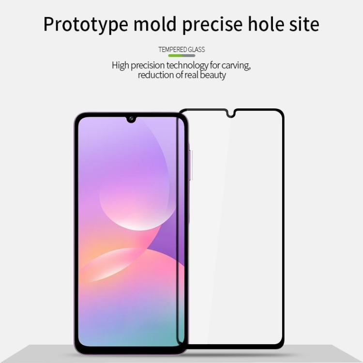 For Galaxy M17e PINWUYO 9H 2.5D Full Screen Tempered Glass Film - Black