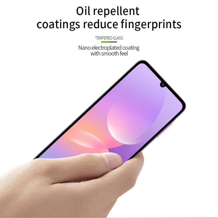 For Galaxy M17e PINWUYO 9H 2.5D Full Screen Tempered Glass Film - Black