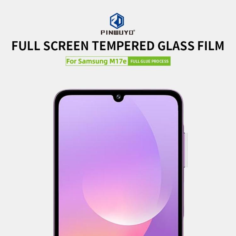 For Galaxy M17e PINWUYO 9H 2.5D Full Screen Tempered Glass Film - Black
