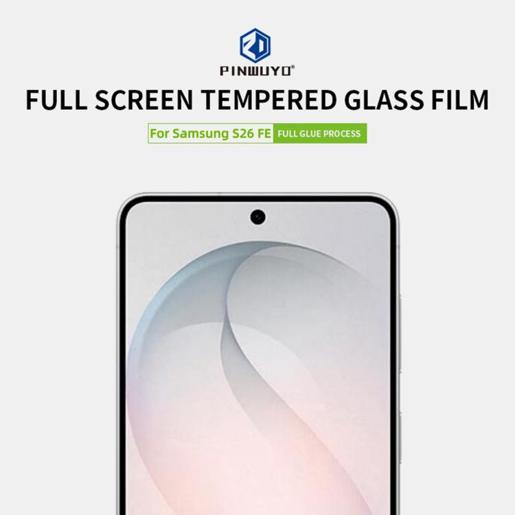 For Galaxy S26 FE 5G PINWUYO 9H 2.5D Full Screen Tempered Glass Film - Black