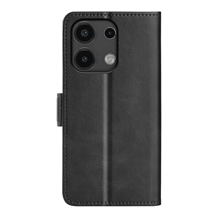 For Xiaomi Redmi Note 13 4G Dual-side Magnetic Buckle Horizontal Flip Leather Phone Case