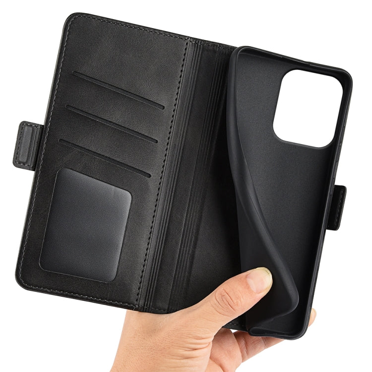 For Xiaomi Redmi Note 13 4G Dual-side Magnetic Buckle Horizontal Flip Leather Phone Case