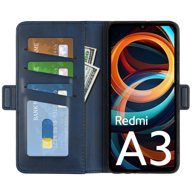 For Xiaomi Redmi Note 13 4G Dual-side Magnetic Buckle Horizontal Flip Leather Phone Case