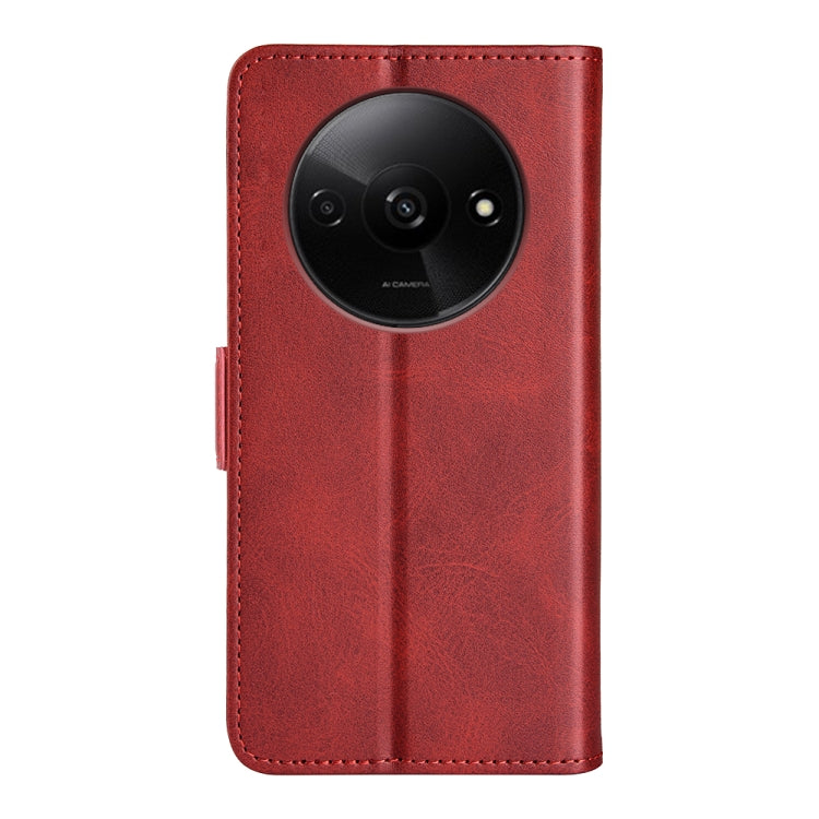 For Xiaomi Redmi Note 13 4G Dual-side Magnetic Buckle Horizontal Flip Leather Phone Case