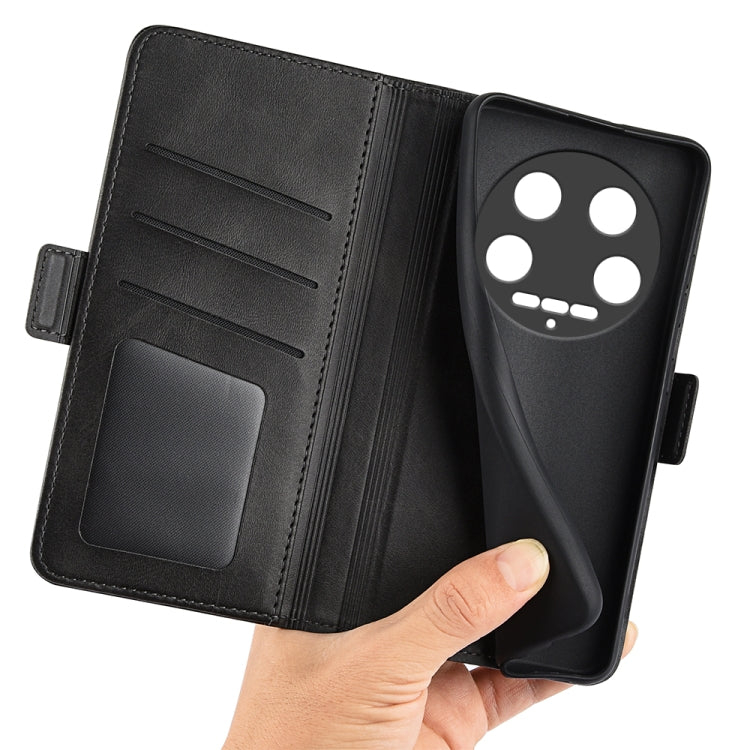 For Xiaomi 14 Ultra Dual-side Magnetic Buckle Horizontal Flip Leather Phone Case