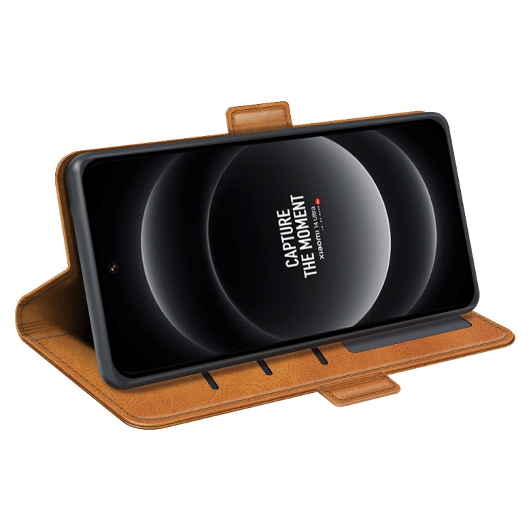 For Xiaomi 14 Ultra Dual-side Magnetic Buckle Horizontal Flip Leather Phone Case