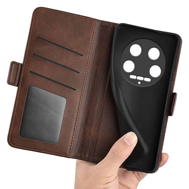 For Xiaomi 14 Ultra Dual-side Magnetic Buckle Horizontal Flip Leather Phone Case