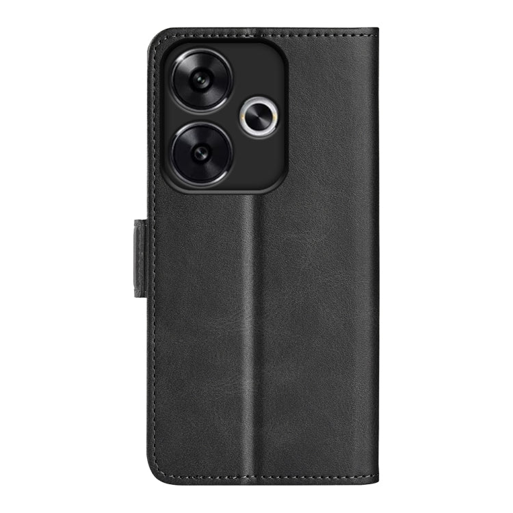 For Xiaomi Redmi Turbo 3 Dual-side Magnetic Buckle Horizontal Flip Leather Phone Case