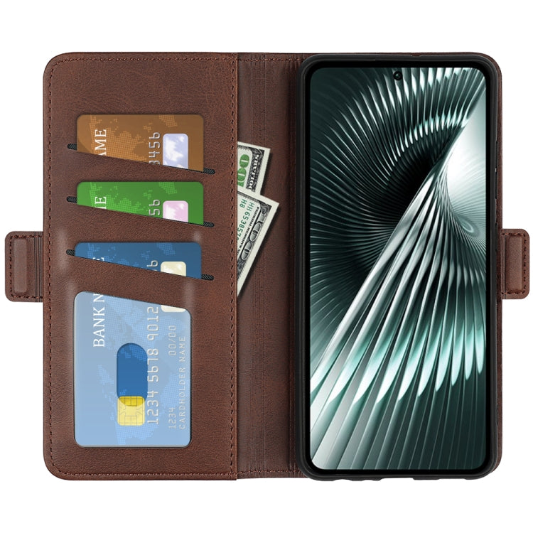 For Xiaomi Redmi Turbo 3 Dual-side Magnetic Buckle Horizontal Flip Leather Phone Case