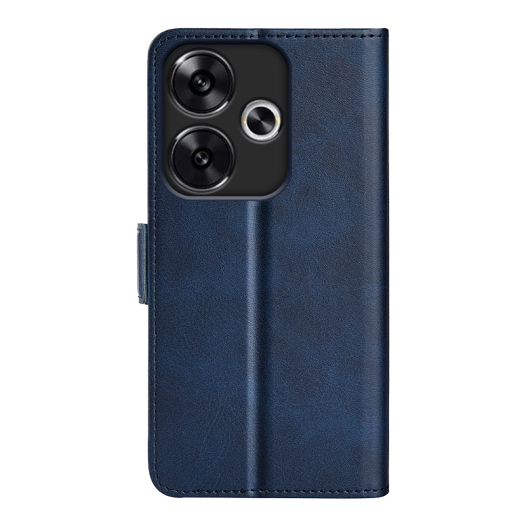 For Xiaomi Redmi Turbo 3 Dual-side Magnetic Buckle Horizontal Flip Leather Phone Case