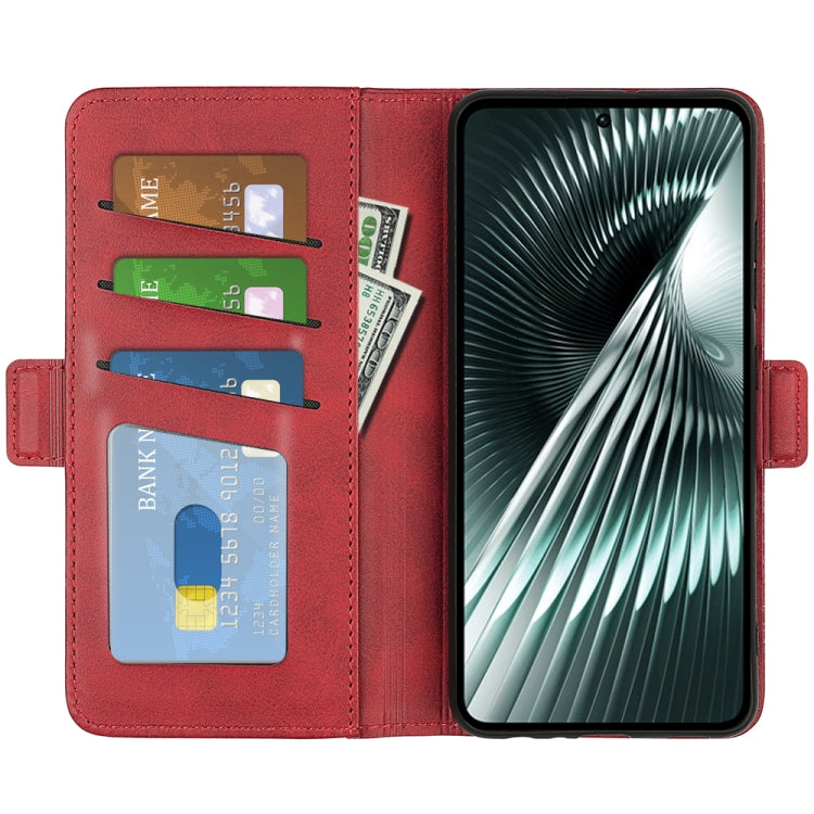 For Xiaomi Redmi Turbo 3 Dual-side Magnetic Buckle Horizontal Flip Leather Phone Case