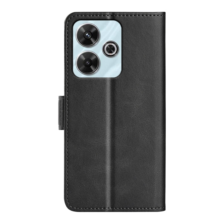 For Xiaomi Redmi Note 13R 5G Dual-side Magnetic Buckle Horizontal Flip Leather Phone Case