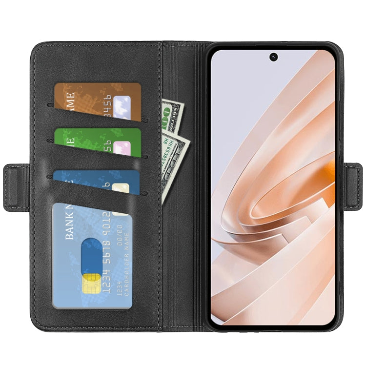 For Xiaomi Redmi Note 13R 5G Dual-side Magnetic Buckle Horizontal Flip Leather Phone Case