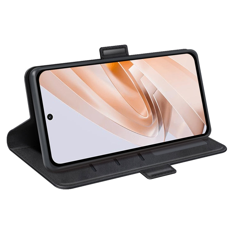 For Xiaomi Redmi Note 13R 5G Dual-side Magnetic Buckle Horizontal Flip Leather Phone Case