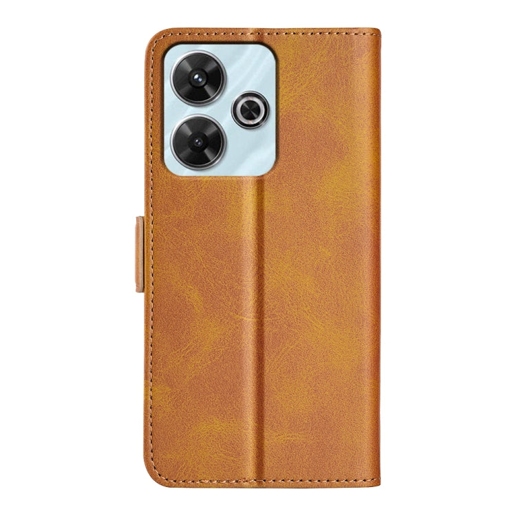For Xiaomi Redmi Note 13R 5G Dual-side Magnetic Buckle Horizontal Flip Leather Phone Case