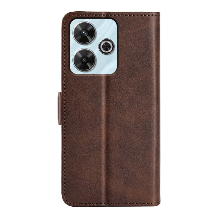 For Xiaomi Redmi Note 13R 5G Dual-side Magnetic Buckle Horizontal Flip Leather Phone Case