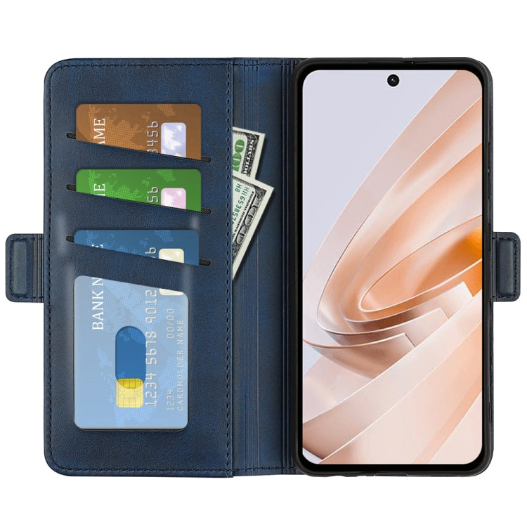 For Xiaomi Redmi Note 13R 5G Dual-side Magnetic Buckle Horizontal Flip Leather Phone Case