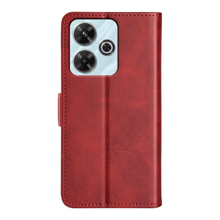 For Xiaomi Redmi Note 13R 5G Dual-side Magnetic Buckle Horizontal Flip Leather Phone Case