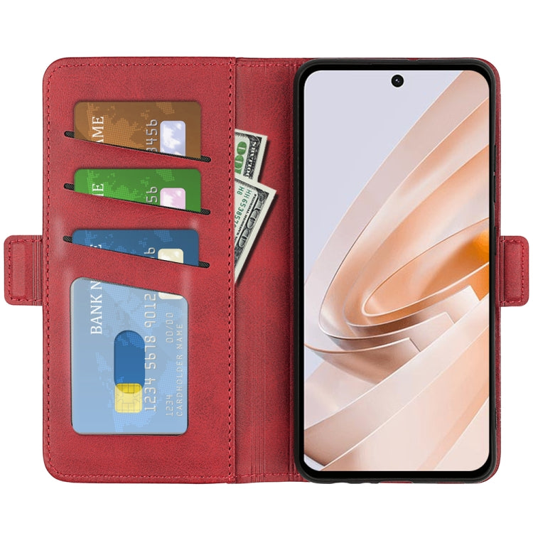 For Xiaomi Redmi Note 13R 5G Dual-side Magnetic Buckle Horizontal Flip Leather Phone Case