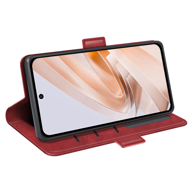 For Xiaomi Redmi Note 13R 5G Dual-side Magnetic Buckle Horizontal Flip Leather Phone Case