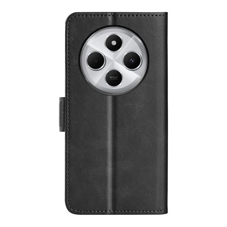 For Xiaomi Redmi 14C 4G Dual-side Magnetic Buckle Horizontal Flip Leather Phone Case