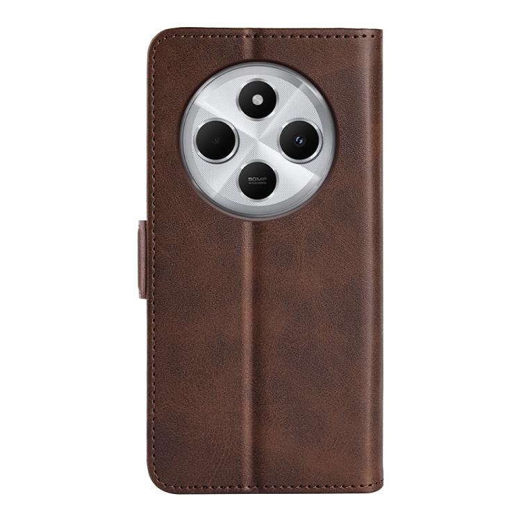 For Xiaomi Redmi 14C 4G Dual-side Magnetic Buckle Horizontal Flip Leather Phone Case
