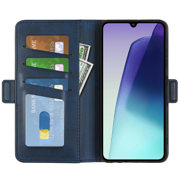 For Xiaomi Redmi 14C 4G Dual-side Magnetic Buckle Horizontal Flip Leather Phone Case