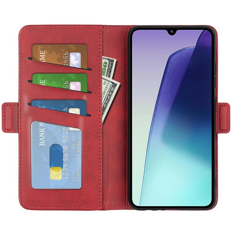 For Xiaomi Redmi 14C 4G Dual-side Magnetic Buckle Horizontal Flip Leather Phone Case