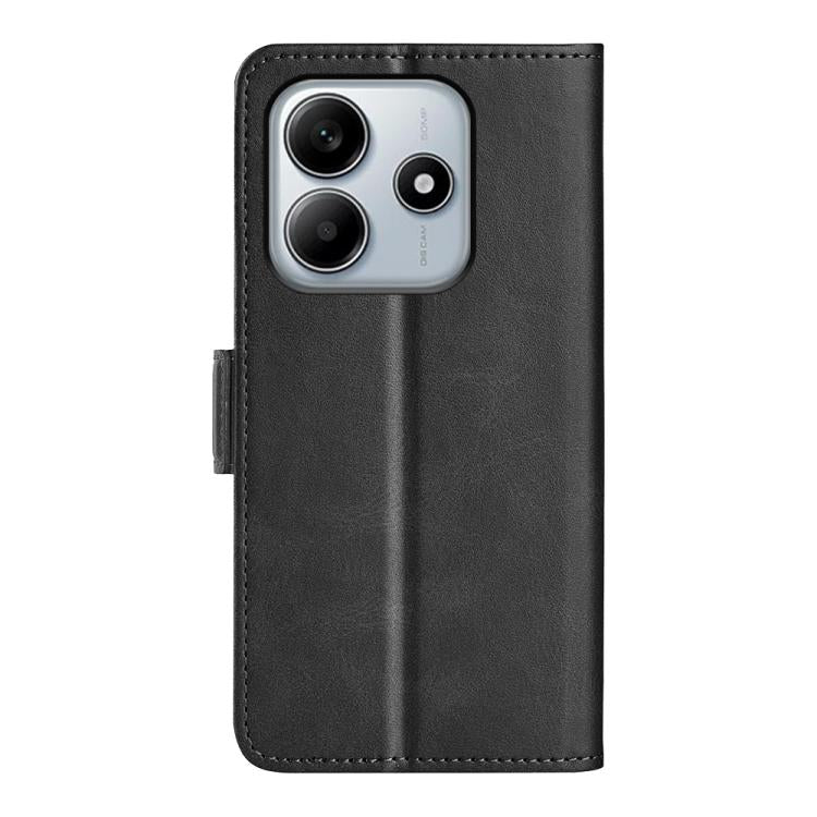 For Xiaomi Redmi Note 14 5G Dual-side Magnetic Buckle Horizontal Flip Leather Phone Case