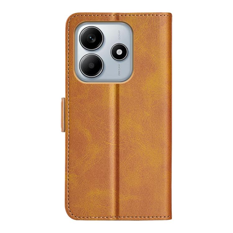 For Xiaomi Redmi Note 14 5G Dual-side Magnetic Buckle Horizontal Flip Leather Phone Case