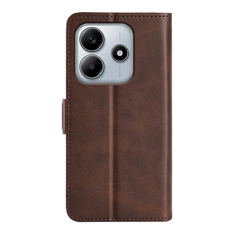 For Xiaomi Redmi Note 14 5G Dual-side Magnetic Buckle Horizontal Flip Leather Phone Case