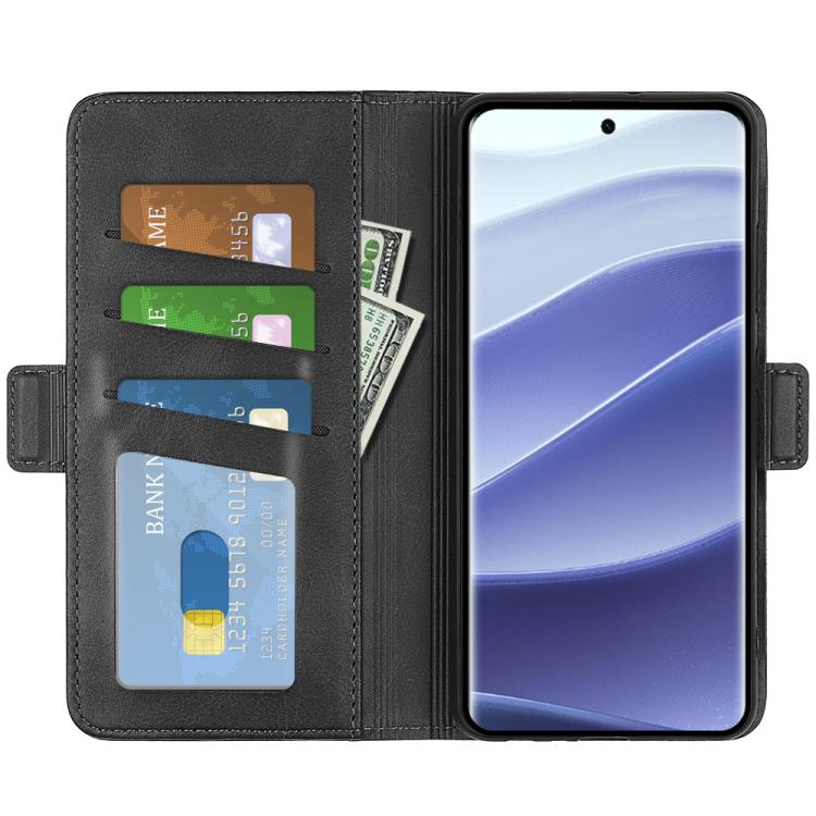 For Xiaomi Redmi Note 14 Pro 5G Dual-side Magnetic Buckle Horizontal Flip Leather Phone Case