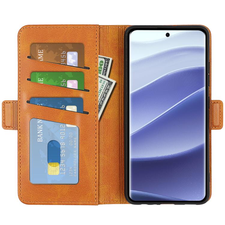For Xiaomi Redmi Note 14 Pro 5G Dual-side Magnetic Buckle Horizontal Flip Leather Phone Case