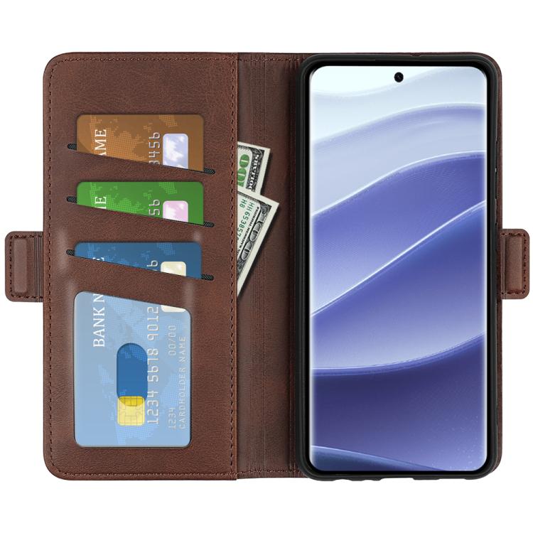 For Xiaomi Redmi Note 14 Pro 5G Dual-side Magnetic Buckle Horizontal Flip Leather Phone Case