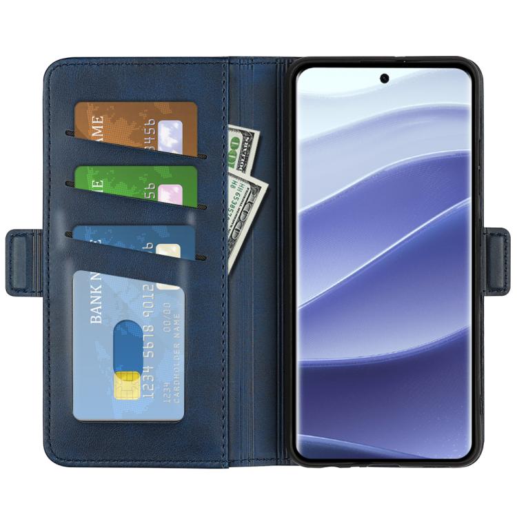 For Xiaomi Redmi Note 14 Pro 5G Dual-side Magnetic Buckle Horizontal Flip Leather Phone Case