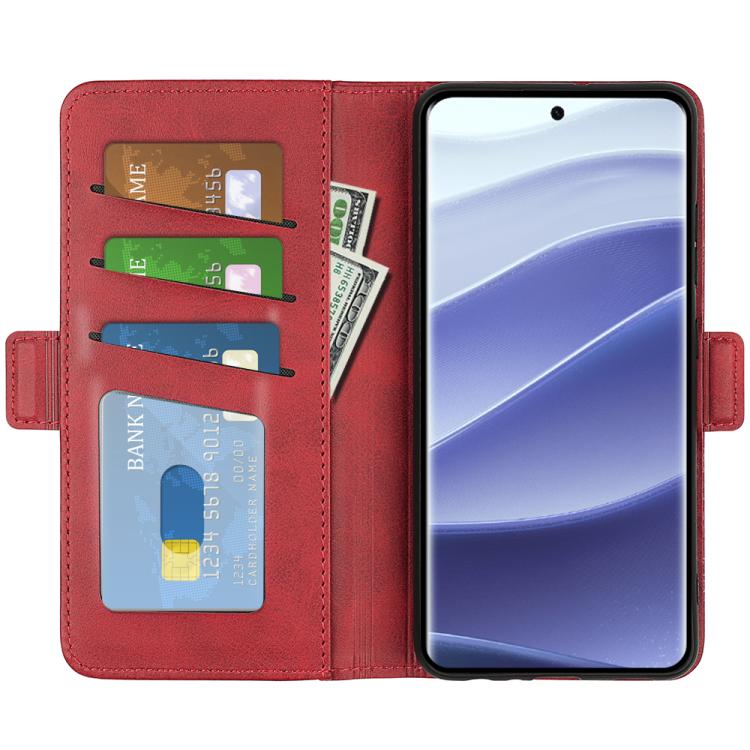 For Xiaomi Redmi Note 14 Pro 5G Dual-side Magnetic Buckle Horizontal Flip Leather Phone Case